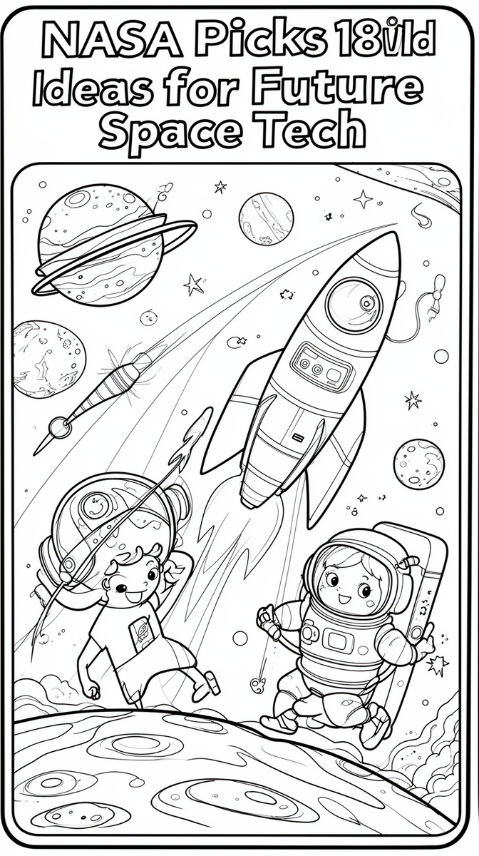 NASA Picks 18 Wild Ideas for Future Space Tech Coloring Page