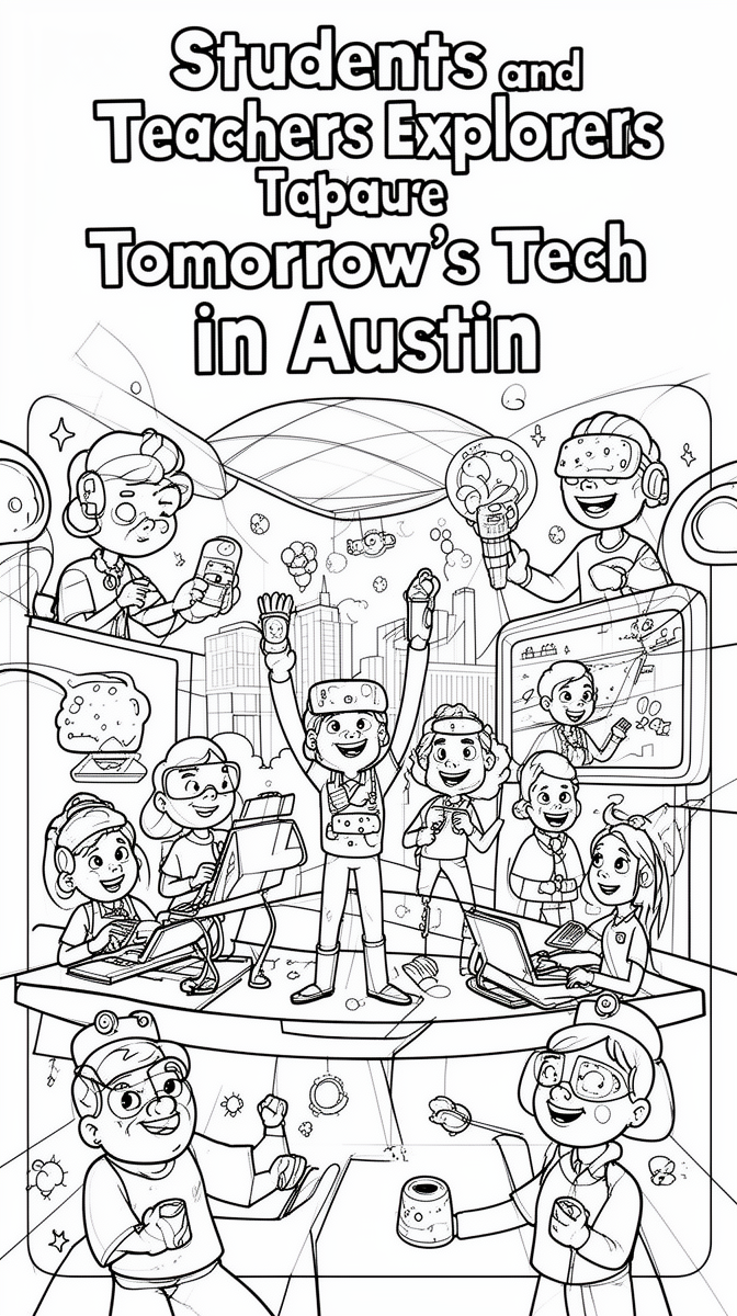 Students and Teachers Explore Tomorrow’s Tech in Austin Coloring Page