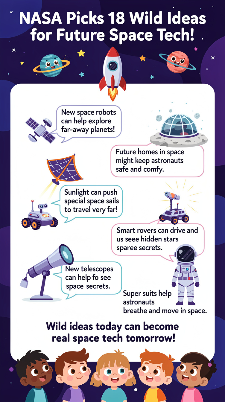 NASA Picks 18 Wild Ideas for Future Space Tech Infographic
