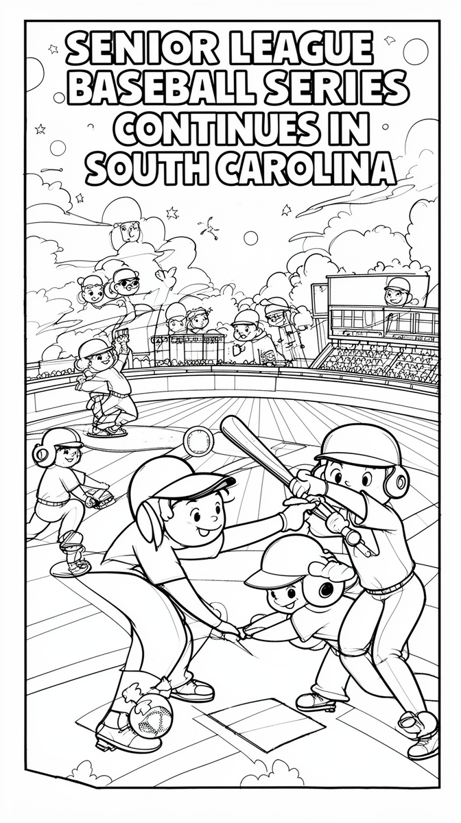 Senior League Baseball World Series Continues in South Carolina Coloring Page