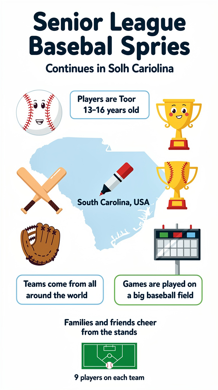 Senior League Baseball World Series Continues in South Carolina Infographic