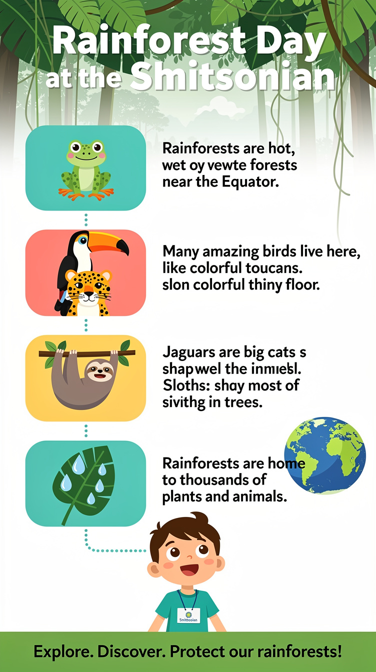 Rainforest Day at the Smithsonian Infographic