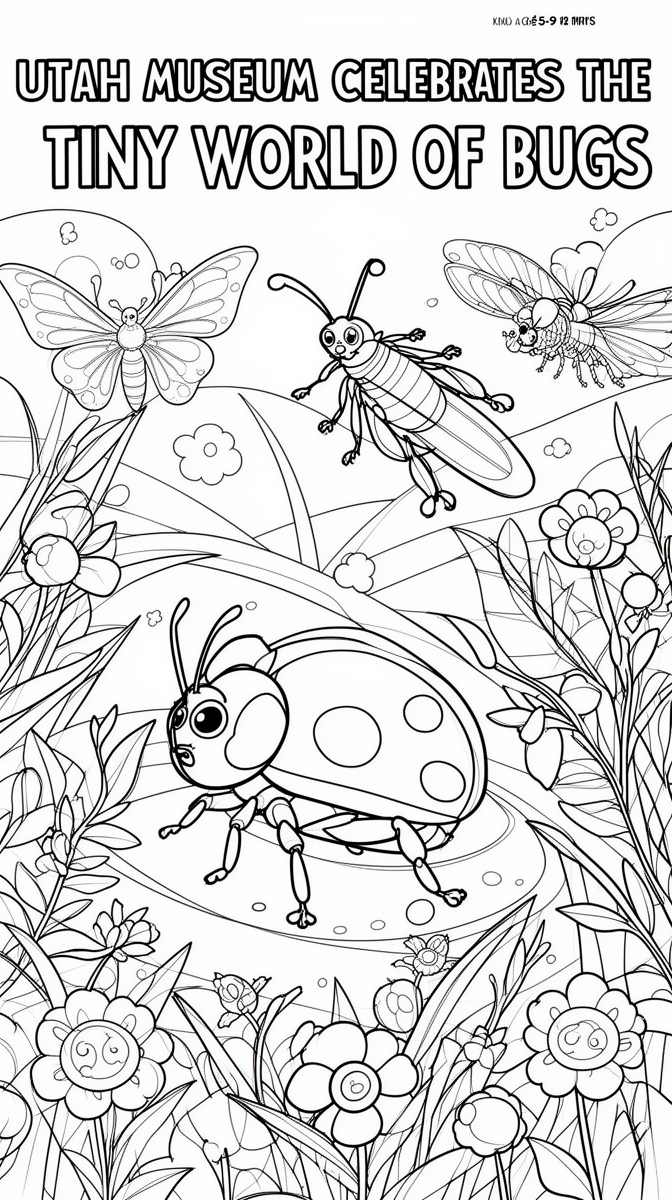 Utah Museum Celebrates the Tiny World of Bugs Coloring Page