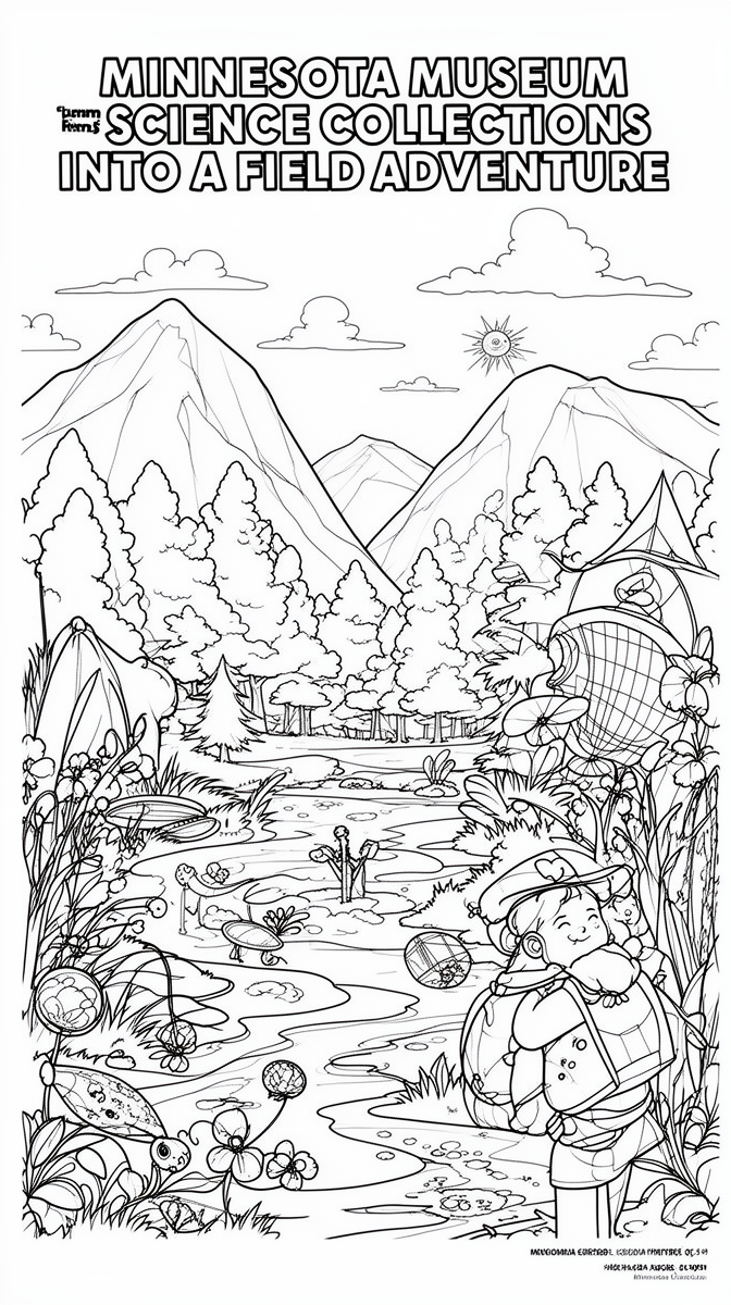 Minnesota Museum Turns Science Collections Into a Field Adventure Coloring Page