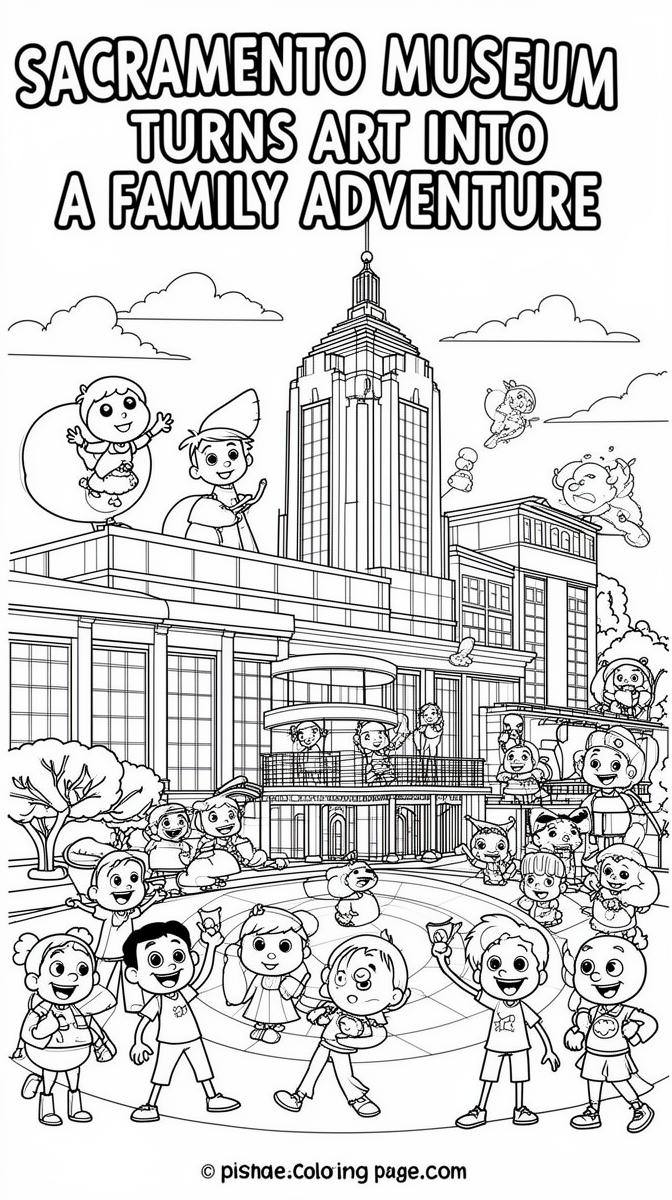 Sacramento Museum Turns Art Into a Family Adventure Coloring Page