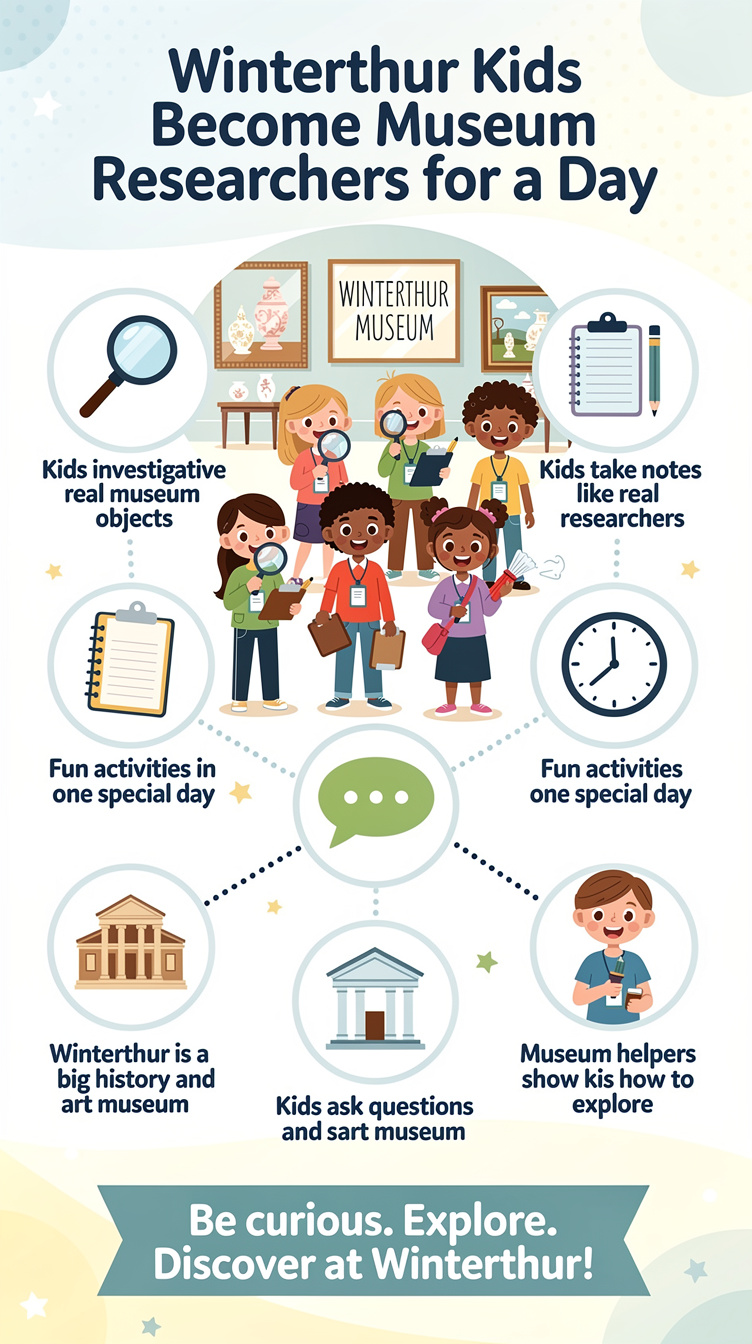 Winterthur Kids Become Museum Researchers for a Day Infographic