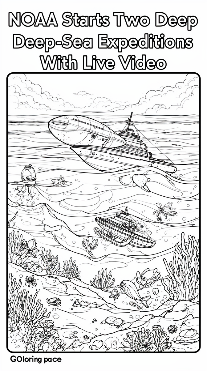 NOAA Starts Two Deep-Sea Expeditions With Live Video Coloring Page