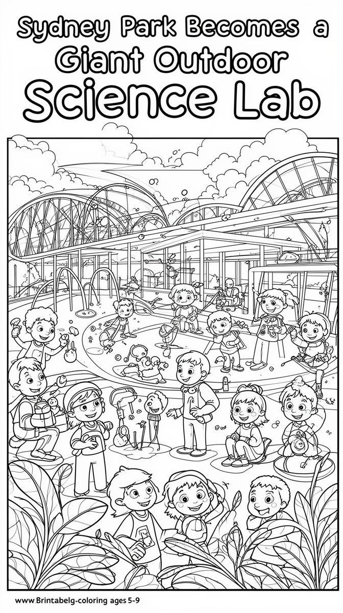 Sydney Park Becomes a Giant Outdoor Science Lab Coloring Page