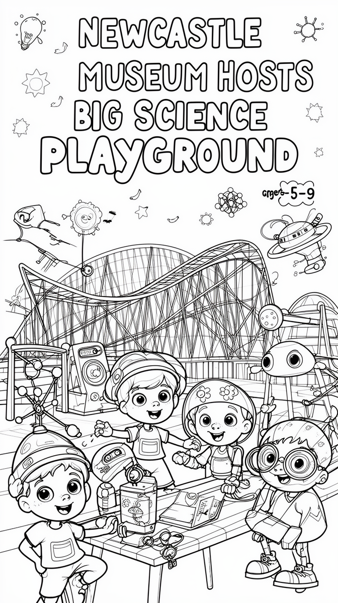 Newcastle Museum Hosts a Big Science Playground Coloring Page