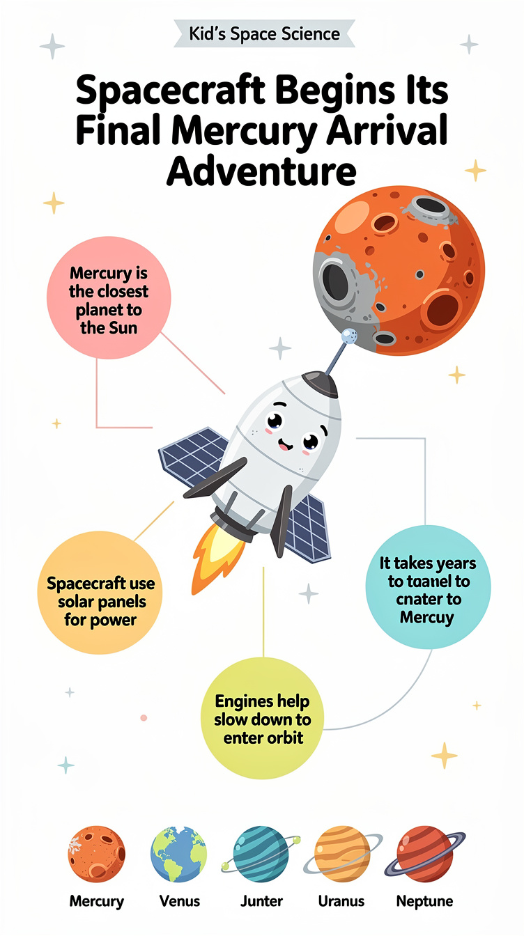 Spacecraft Begins Its Final Mercury Arrival Adventure Infographic