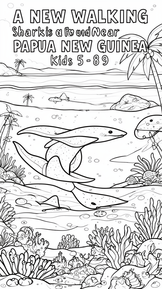A New Walking Shark Is Found Near Papua New Guinea Coloring Page