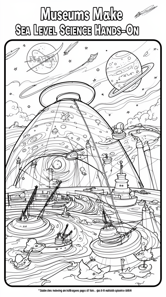 NASA and Museums Make Sea Level Science Hands-On Coloring Page