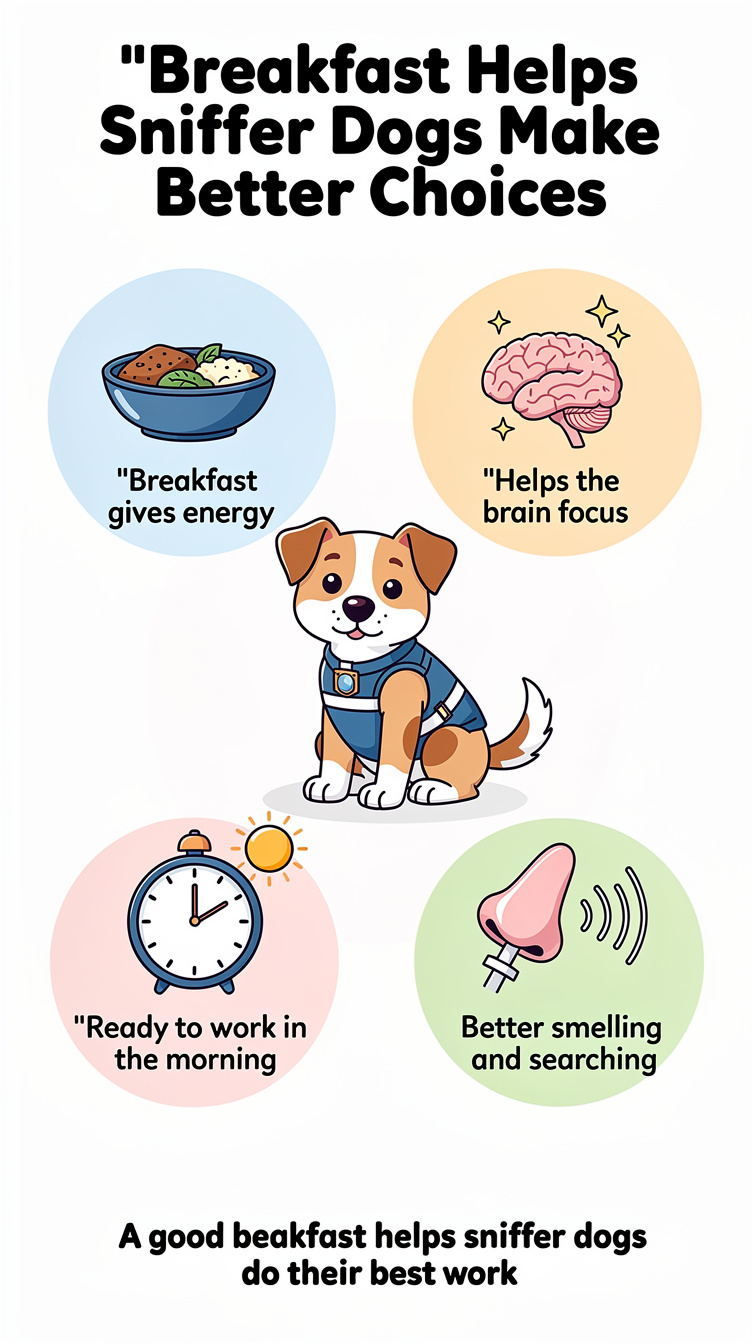 Breakfast Helps Sniffer Dogs Make Better Choices Infographic