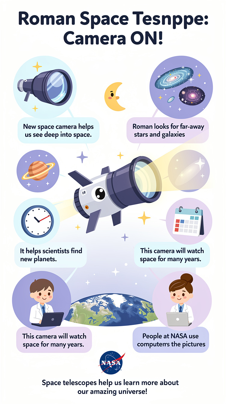 NASA’s Roman Space Telescope Gets Its Main Camera Switched On Infographic