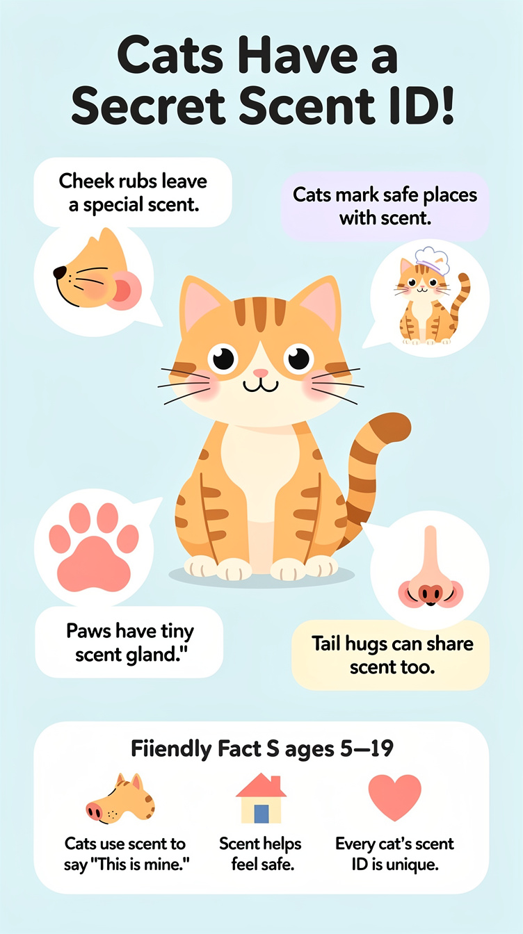 Cats May Carry a Secret Scent ID Infographic