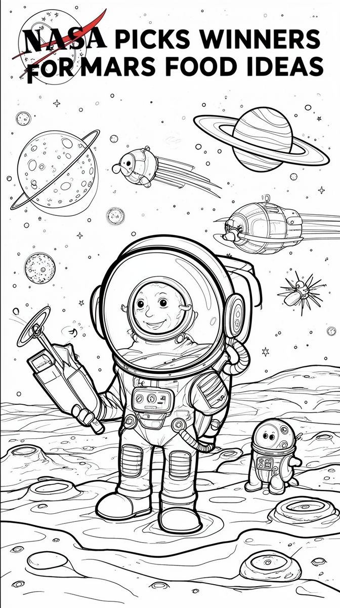 NASA Picks Winners for Mars Food Ideas Coloring Page