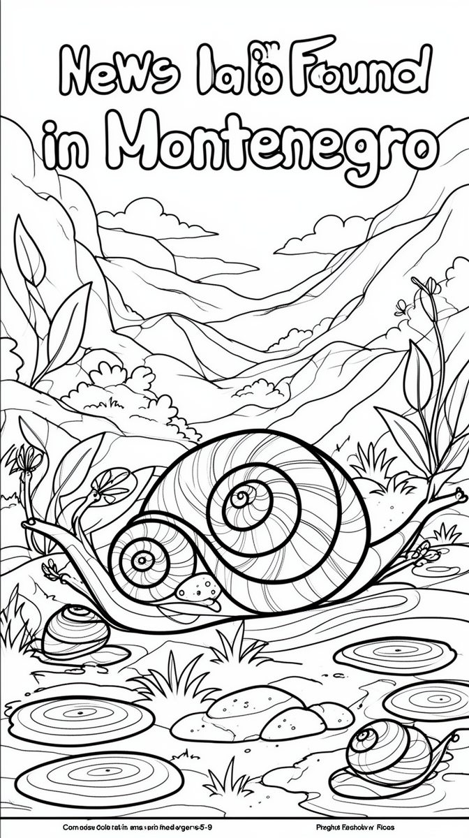 New Tiny Snails Found in Montenegro Coloring Page