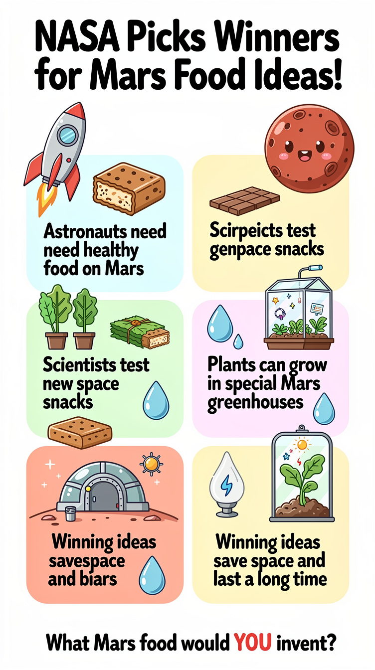 NASA Picks Winners for Mars Food Ideas Infographic