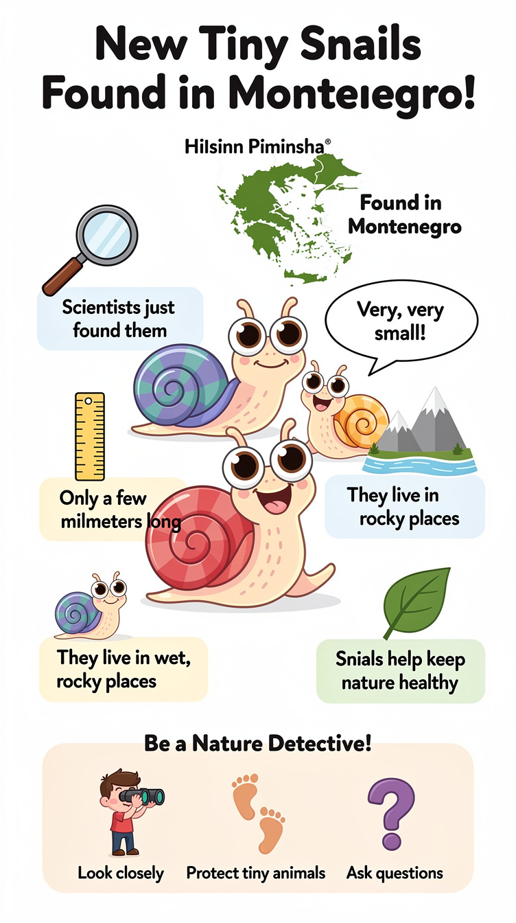 New Tiny Snails Found in Montenegro Infographic