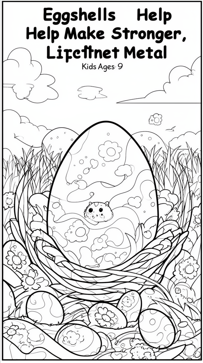 Eggshells May Help Make Stronger, Lighter Metal Coloring Page