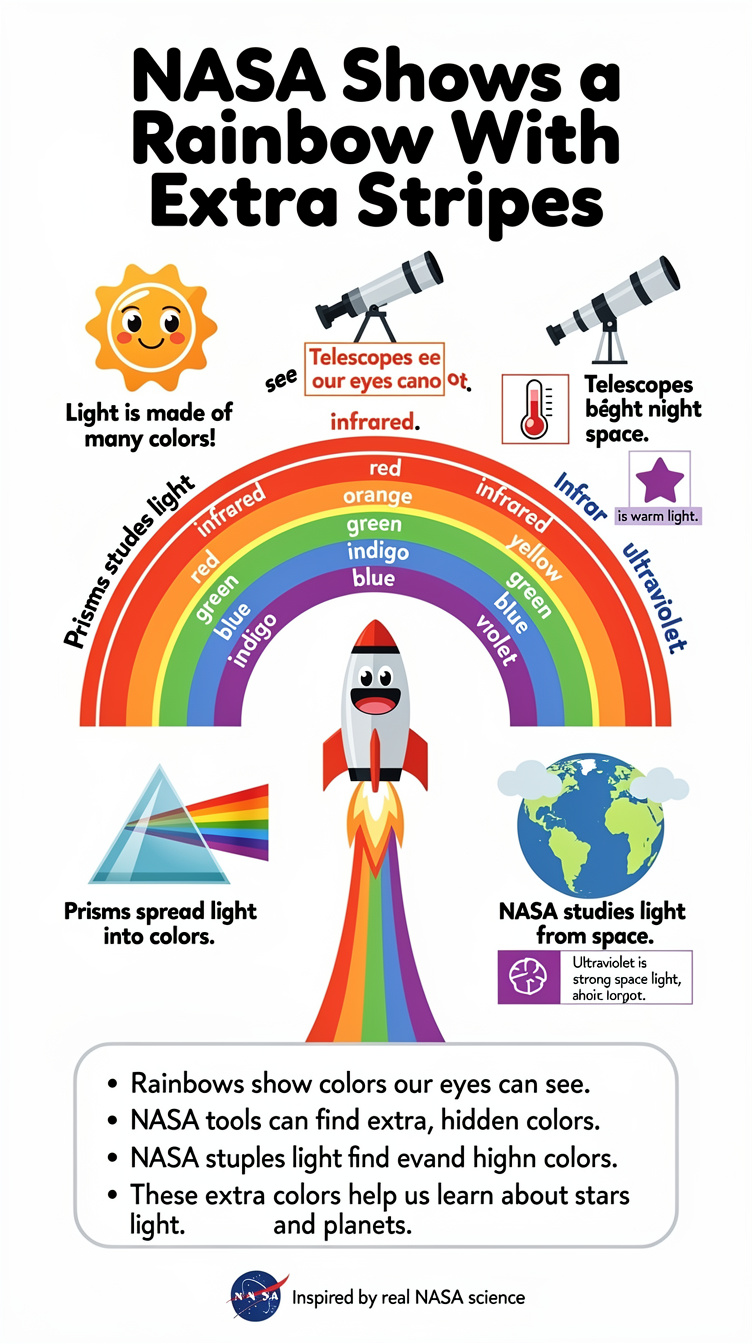 NASA Shows a Rainbow With Extra Stripes Infographic
