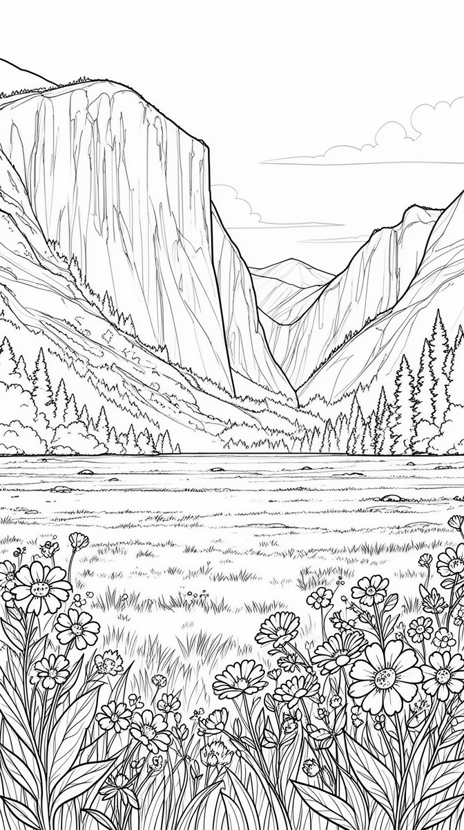 Yosemite Meadows Get Help From 40,000 Tiny Plants Coloring Page