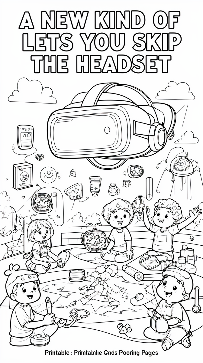 A New Kind of VR Lets You Skip the Headset Coloring Page
