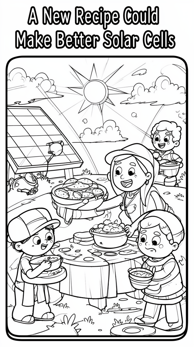 A New Recipe Could Make Better Solar Cells Coloring Page