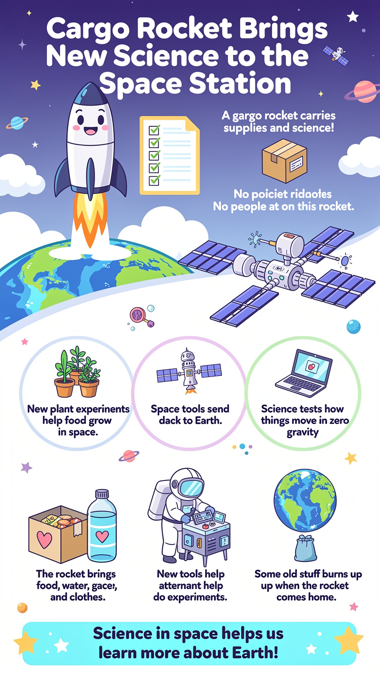 Cargo Rocket Brings New Science to the Space Station Infographic