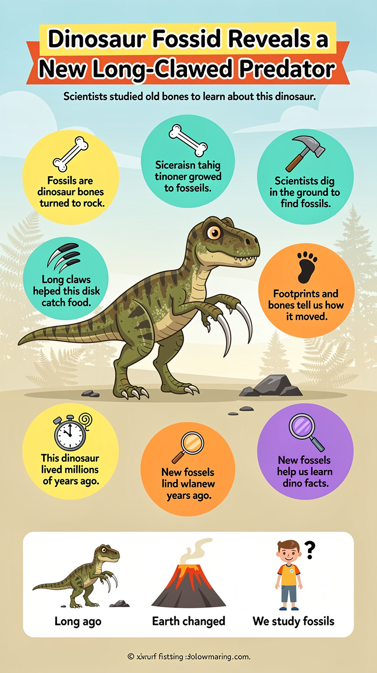 Dinosaur Fossil Reveals a New Long-Clawed Predator Infographic